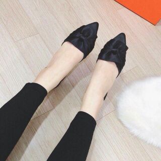 Giày bệt lụa satin sang chảnh