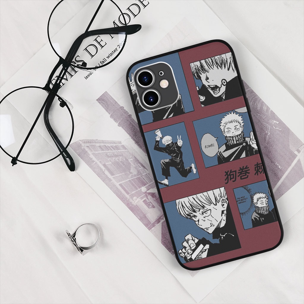 Ốp lưng Toge Inumaki collage art Jujutsu Kaisen cho Iphone 6 7 8 Plus 11 12 13 Pro Max X Xr TWCPOD0058