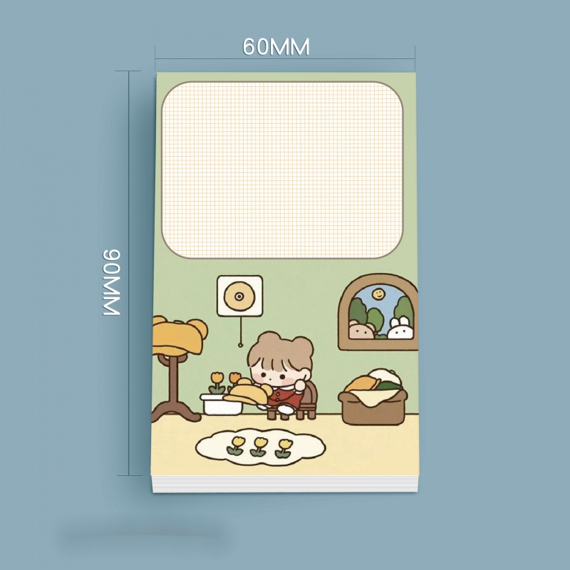 Giấy Ghi Chú Họa Tiết Hoạt Hình Sáng Tạo Cho Học Sinh