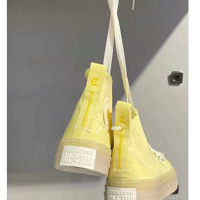 Converse Giày Thể Thao Cổ Cao Chất Liệu Lụa Siêu Nhẹ Thời Trang Unisex-1516