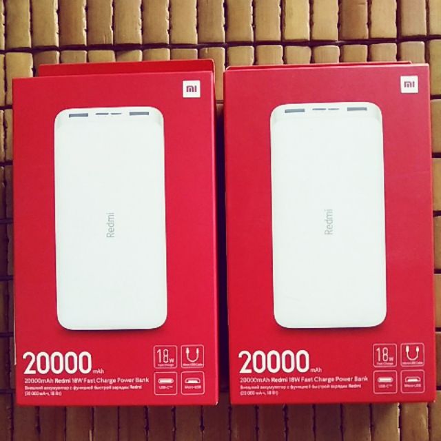 Pin sạc dự phòng Xiaomi Redmi 10000 mah + 20000mAh 18W Chính Hãng DGW