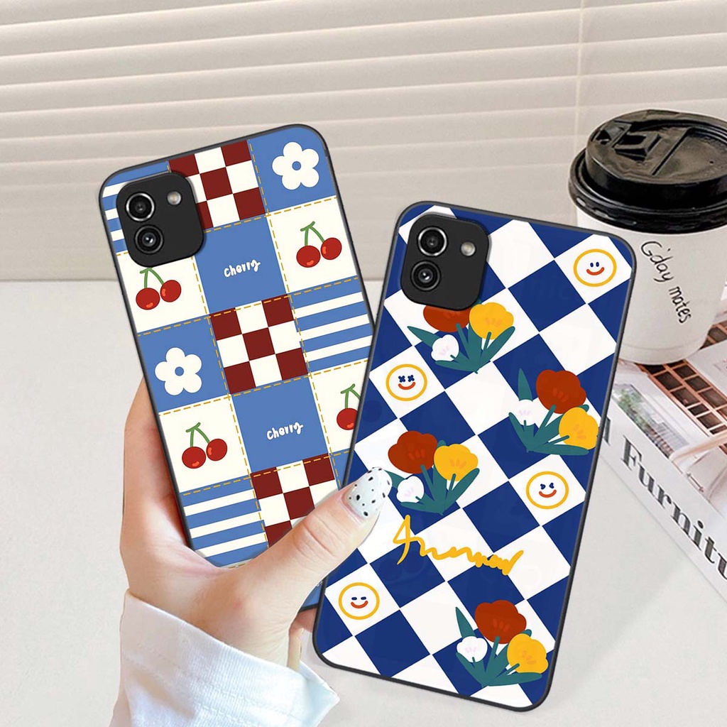 Ốp Samsung A03 họa tiết hoa, gấu thời trang, ốp dẻo bền đẹp
