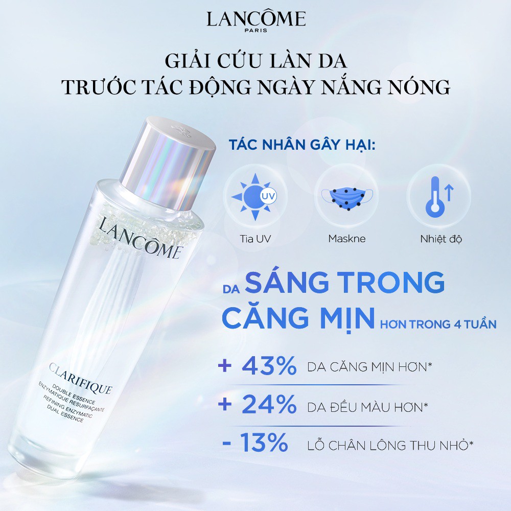 LANCOME  Nước thần kép Clarifique Exfoliating &amp; Hydrating Face Essence with Glycolic Acid