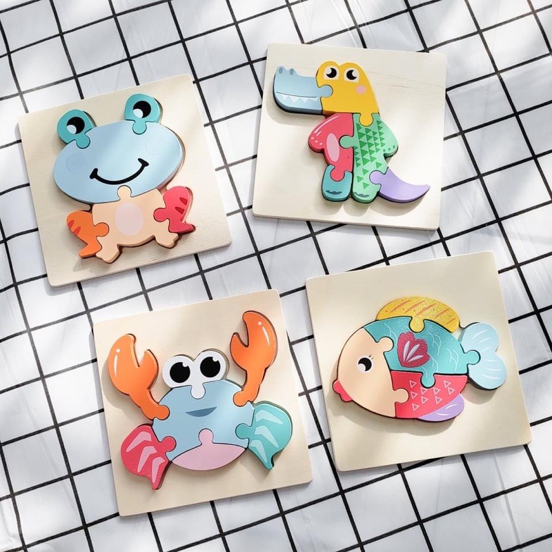 Bộ Ghép Hình Gỗ Cao Cấp