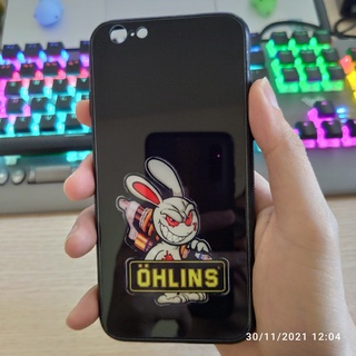 Ốp lưng kính xe độ KingDrag thỏ Ohlin cho iphone 6/6s
