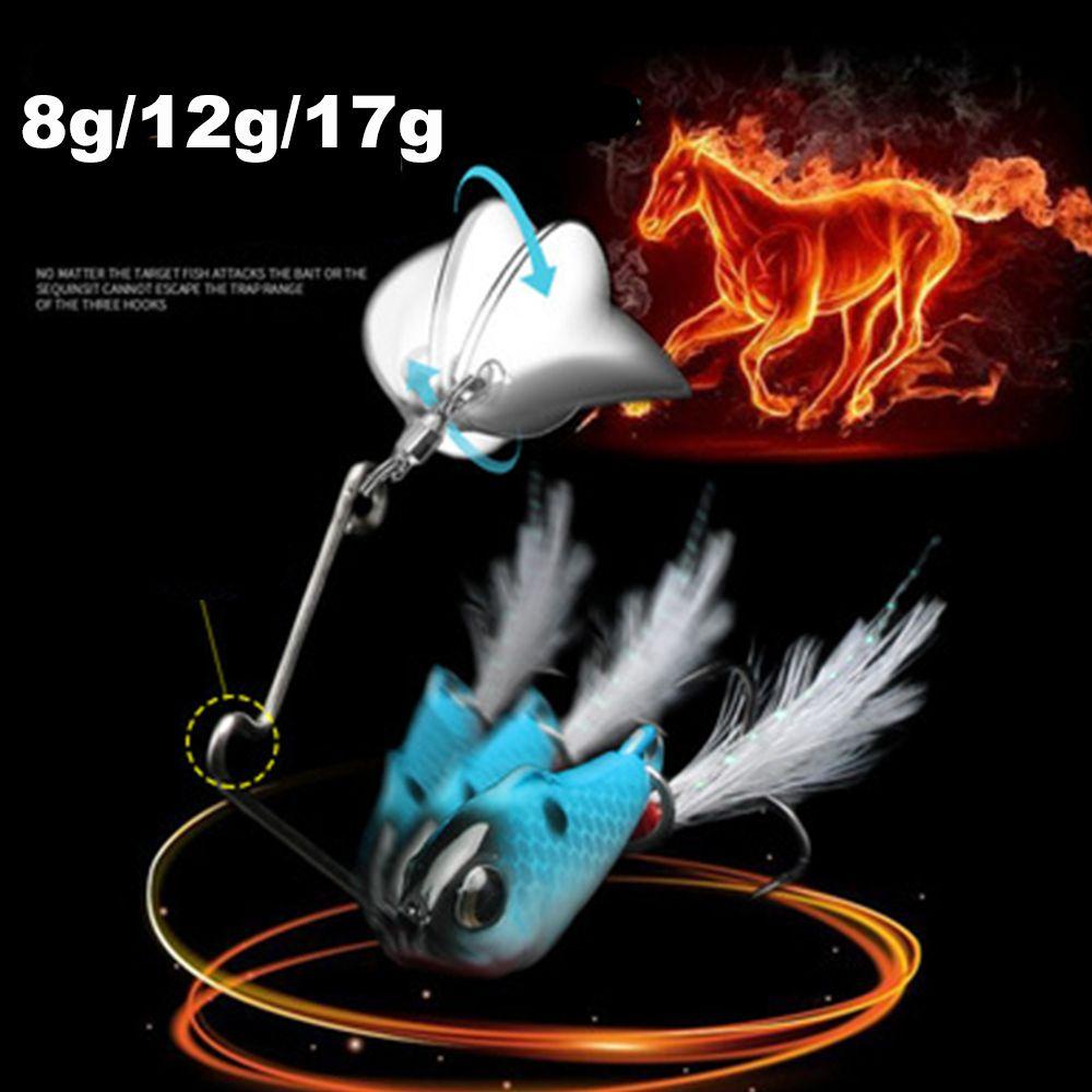 Mồi Câu Cá Giả Bằng Kim Loại Có Rung Xoay Được Tiện Dụng