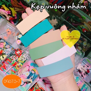 [Sĩ 7k]🍓Kẹp tóc trơn nhám 7cm
