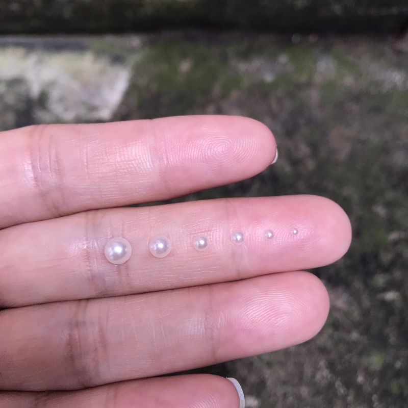 Khay hạt trai nửa 1.5/2/2.5/3/4/5/6/8mm