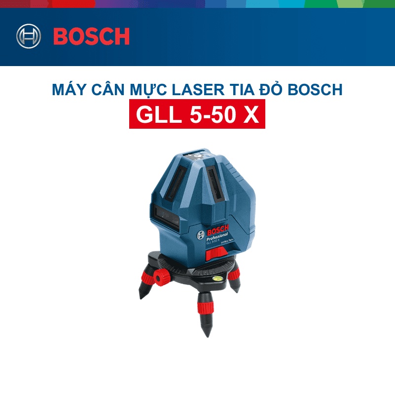 Máy cân mực laser tia đỏ Bosch GLL 550 X