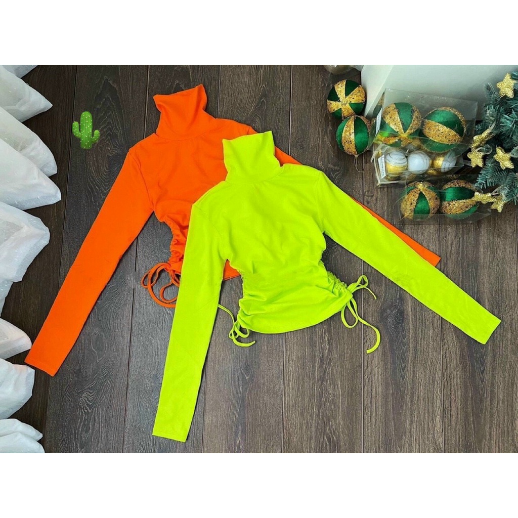Áo Cổ Lọ Hot Trend Dài Tay Rút Dây Hai Bên Eo Siêu Đáng Yêu TTPK0295