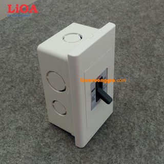 Combo cầu dao tự động an toàn APTOMAT LiOA 30A - Lắp âm tường