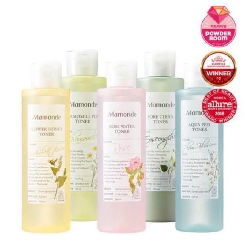 (4 loại) Nước Hoa Hồng Mamonde Toner