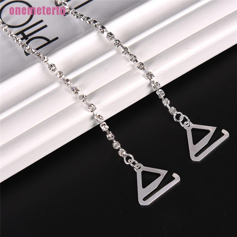 [ONE] 1 Cặp Dây Áo Ngực 1 / 2 Đính Đá Pha Lê Gợi Cảm