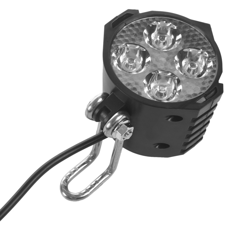 Đèn pha LED 12V 24V 36V 48V 60V 72V kèm còi chất lượng cho xe đạp