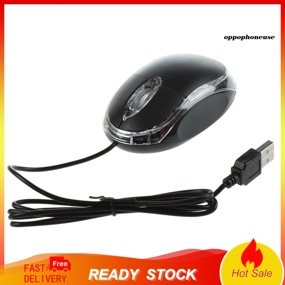 Chuột quang có dây usb thiết kế tiện dụng cho máy tính để bàn / laptop