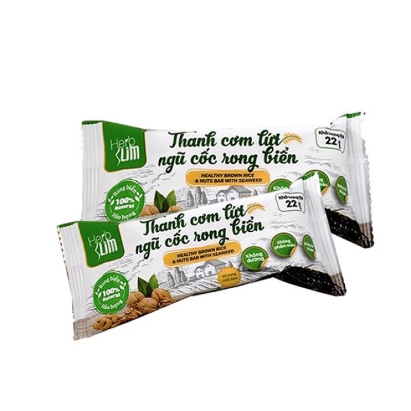 Thanh cơm gạo lứt ngũ cốc Herb Slim tiện lợi, thơm ngon, giữ gìn vóc dáng