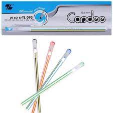 Bút bi thiên long - hộp 20 bút bi thiên long ngòi 0.6mm - FO 093 - màu đen/xanh - văn phòng phẩm HOKAMI STORE