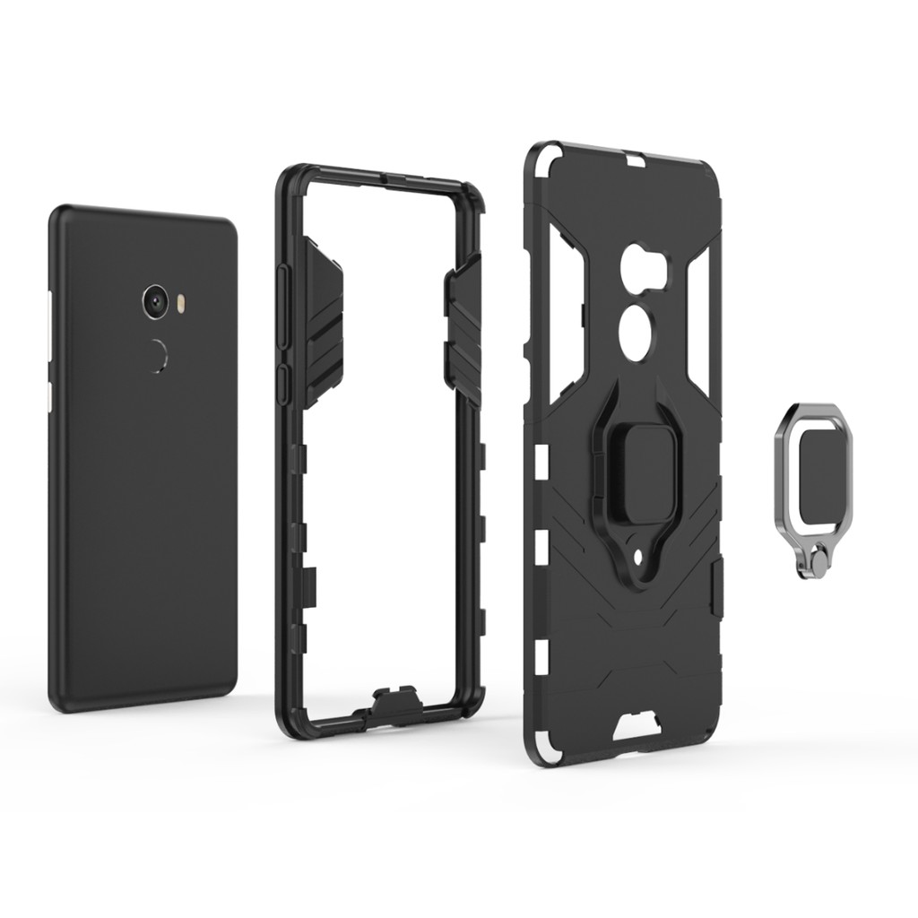 Ốp điện thoại tpu nhựa cứng và silicon chống sốc có chân đế bảo vệ cho Xiaomi Mi Mix 2