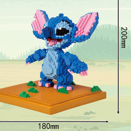 Bộ đồ chơi lắp ráp hình nhân vật Stitch xinh xắn
