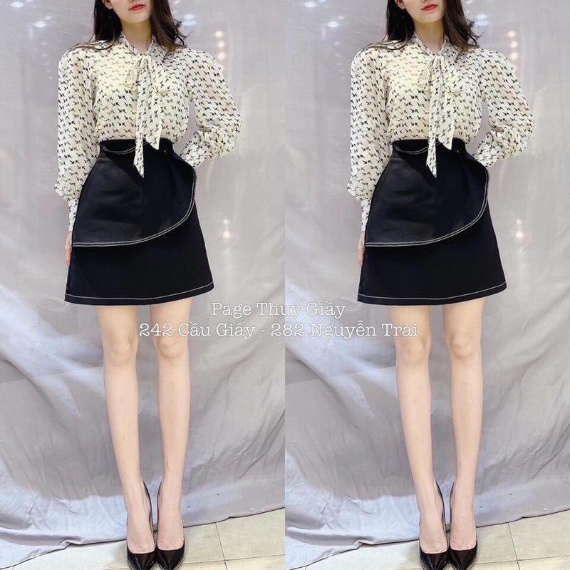 [Mã FAXANH55 giảm 10K đơn 50K] Chân váy xoắn cúc 2 màu | BigBuy360 - bigbuy360.vn