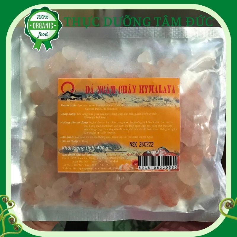 Đá muối ngâm chân Hymalaya Quy Nguyên gói 400g - chùa Long Hương