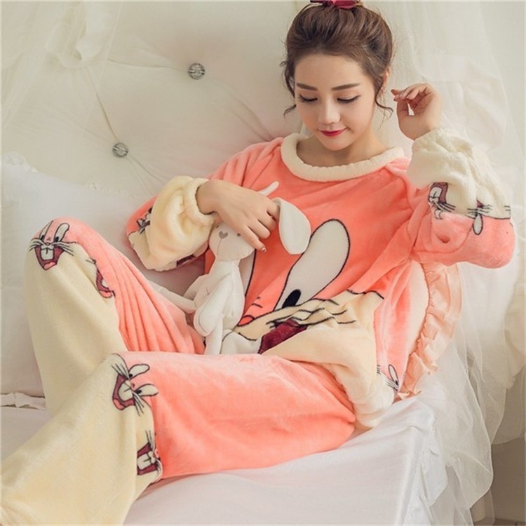Plus Bộ Đồ Ngủ 10 Sọc Đáng Yêu Cho Nữ (size m-2XL) sd5096