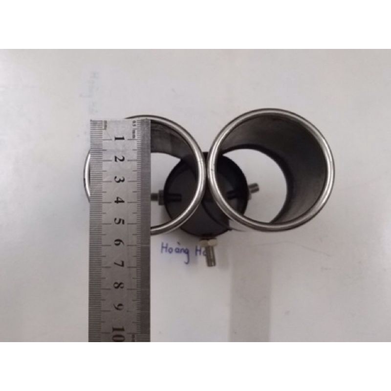 Chụp ống xả đôi, cổ pô ô tô dành cho pô xe đường kính nhỏ hơn hoặc bằng 6cm