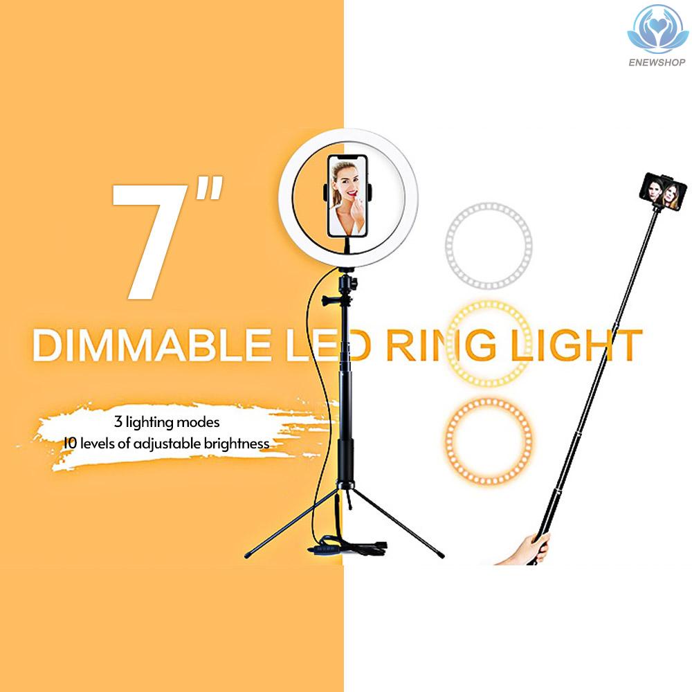 Vòng Đèn Led 20cm Kèm Giá Đỡ Điện Thoại Có Thể Gập Lại Tiện Dụng | BigBuy360 - bigbuy360.vn