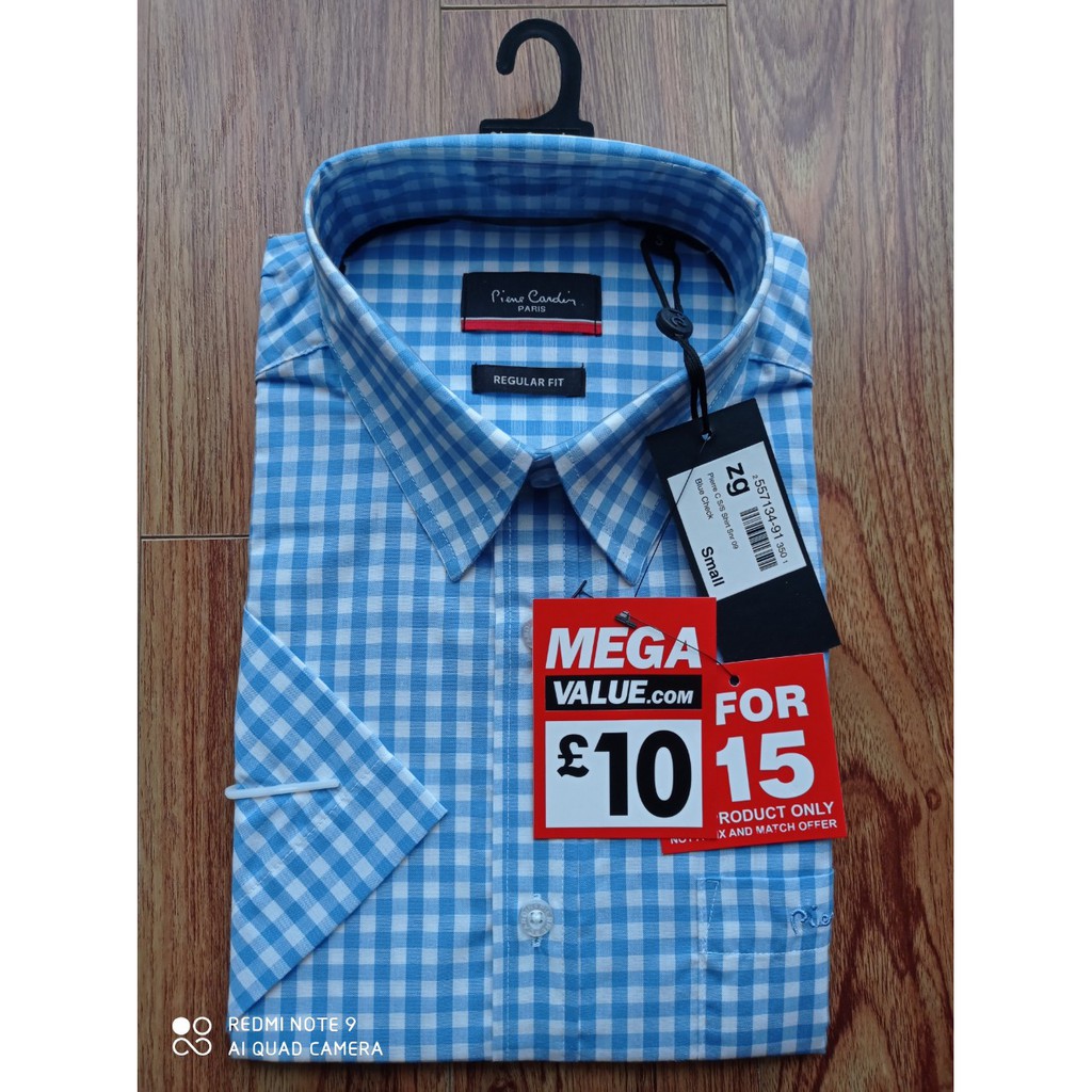 (nhiều mẫu có sẵn Size S: 60-70kg ) Áo sơ mi Pierre Cardin ngắn tay săn sale 70% từ London UK (đủ bill). | BigBuy360 - bigbuy360.vn