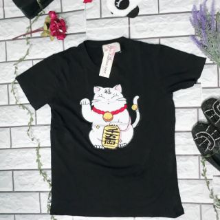 Áo thun mèo thần tài