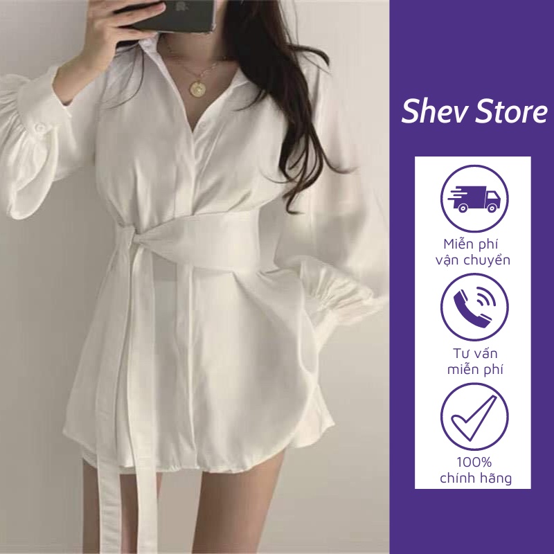 Bộ áo so mi nữ form rộng công sở kiểu hàn quốc kèm quần đùi SM014