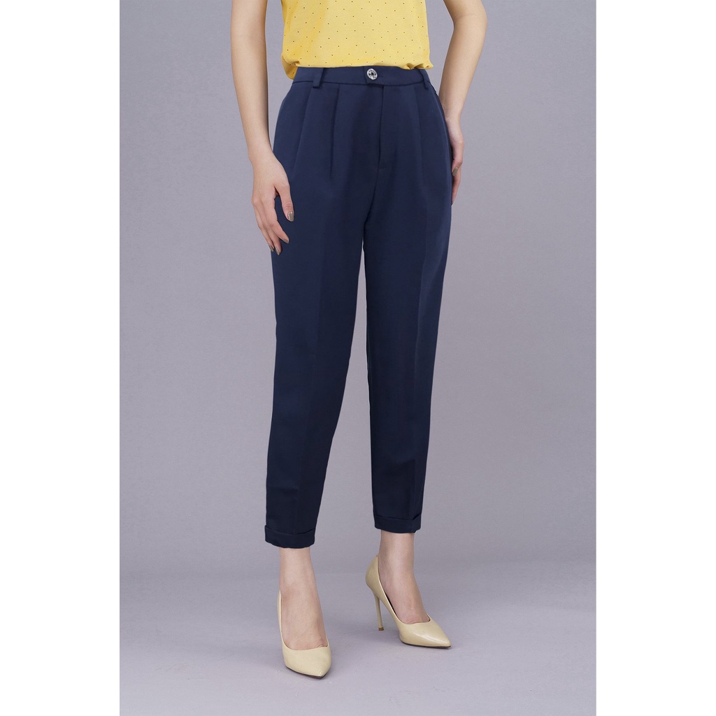 Quần Baggy Nữ Công Sở Lưng Cao LUPERI LFQD279 Chất Liệu Đũi Xước Hàn Quốc Cao Cấp