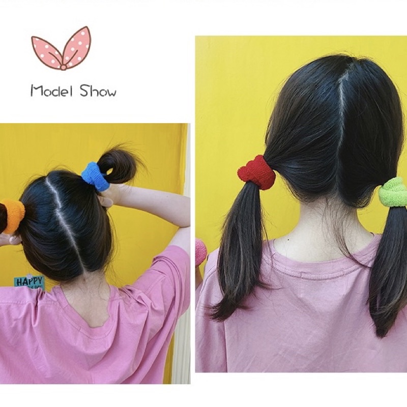 Cột tóc thun bản mền Ulzzang đủ màu xinh xắn