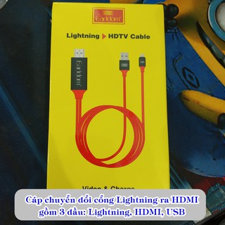 🛑 Cáp kết nối điện thoại với Tivi 🛑 Cáp chuyển đổi lightning Iphone ra cổng HDMI