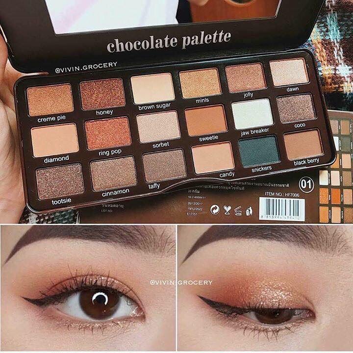 Bảng phấn mắt Sivana 18 ô phiên bản Chocolate Palette