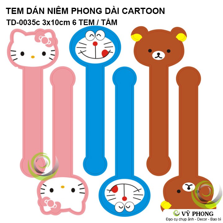 TEM DÁN DÀI HÌNH SIÊU ANH HÙNG CARTOON DISNEY NHÃN DÁN TRANG TRÍ HỘP QUÀ BAO BÌ BÁNH KẸO TD-0035