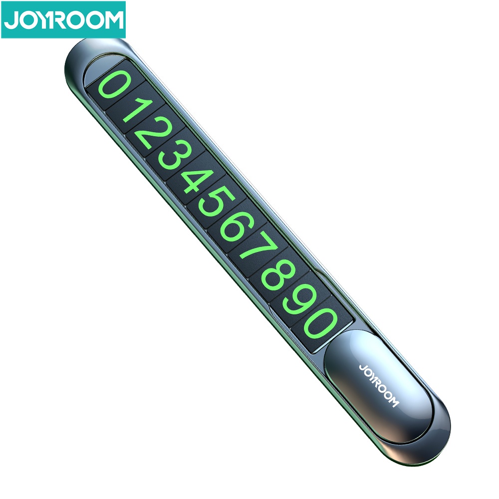 JOYROOM Bảng số điện thoại bằng hợp kim kẽm gắn trang trí xe hơi