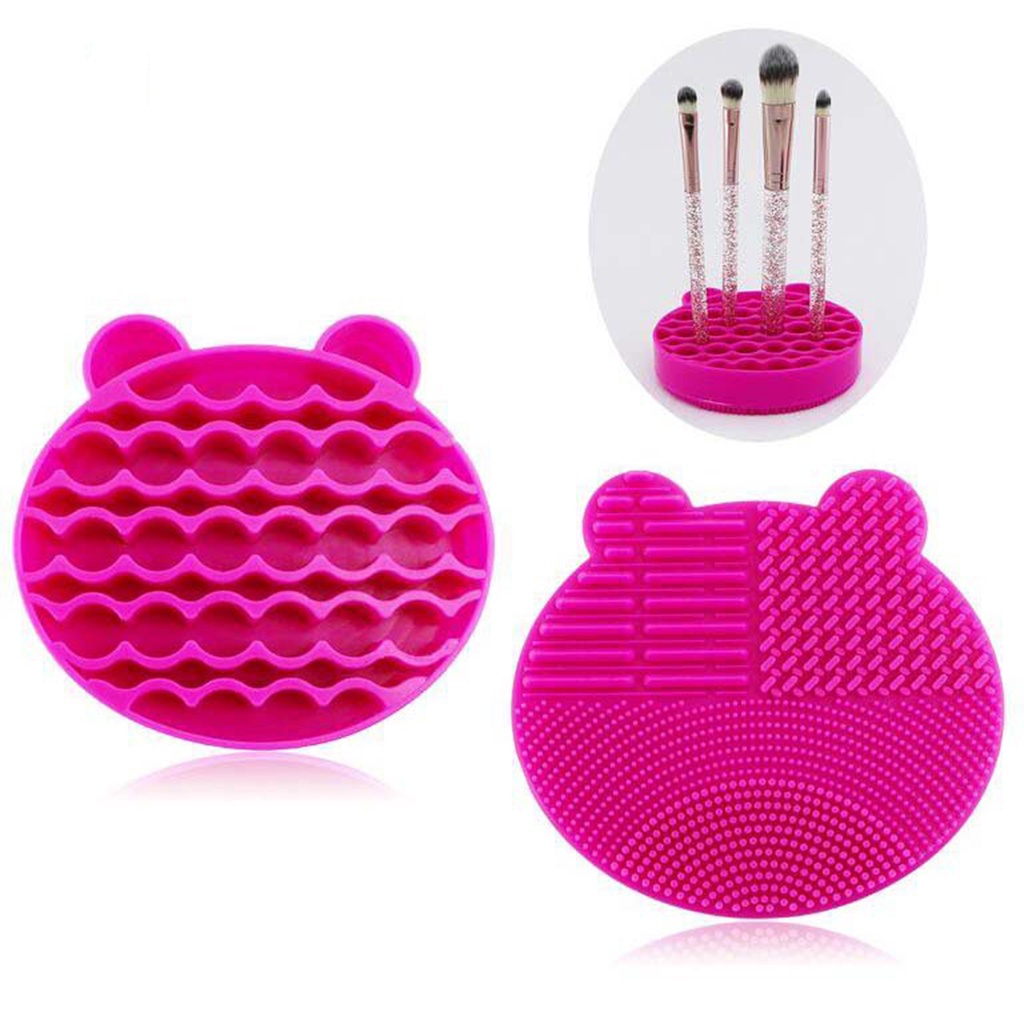 [Hàng mới về] Giá đỡ cọ trang điểm nhiều lỗ có thể tái sử dụng tiện lợi