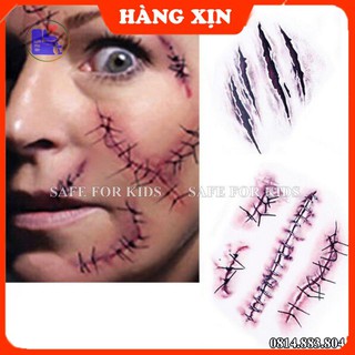 Hình Xăm Dán 3D - Hình Xăm Tạm Thời Kinh Dị Troll Bạn Bè