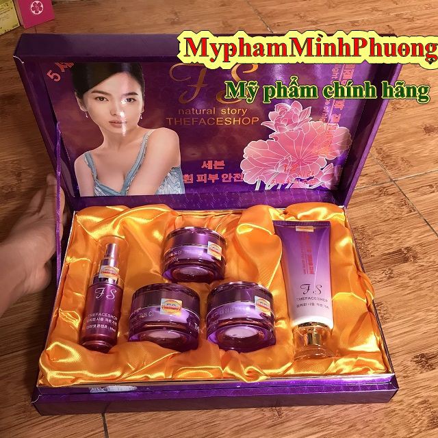 CHÍNH HÃNG] Mỹ phẩm TS tím 5in1, chuyên làm mờ nám tàn nhang và trắng da tự nhiên, kem nám Hàn Quốc, mỹ phẩm TS tím