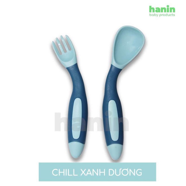 Bộ Thìa Dĩa Ăn Dặm Tập Xúc Uốn Dẻo CHILL Cho Bé Từ 12 Tháng