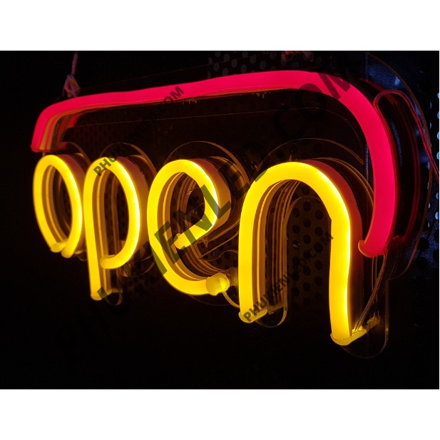 Đèn Led Neon Sign Open Trang Trí Cửa Hàng