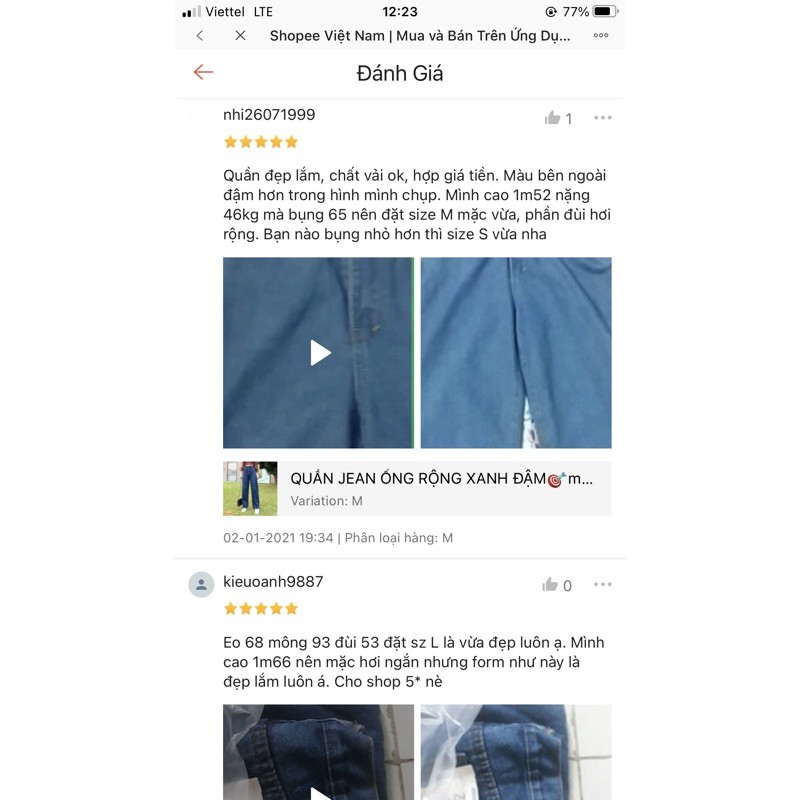 QUẦN JEAN ỐNG RỘNG XANH ĐẬM🎯mã 3009 | BigBuy360 - bigbuy360.vn