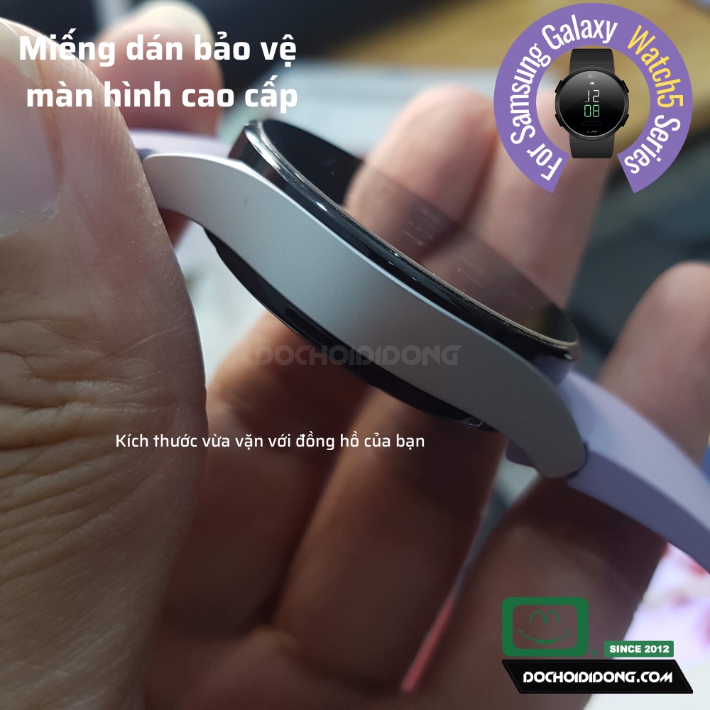 Combo 2 miếng dán màn hình đồng hồ Samsung Galaxy Watch5 (Watch 5 Pro) 40mm 44mm 45mm nhựa Nano tăng cường lực chống vỡ