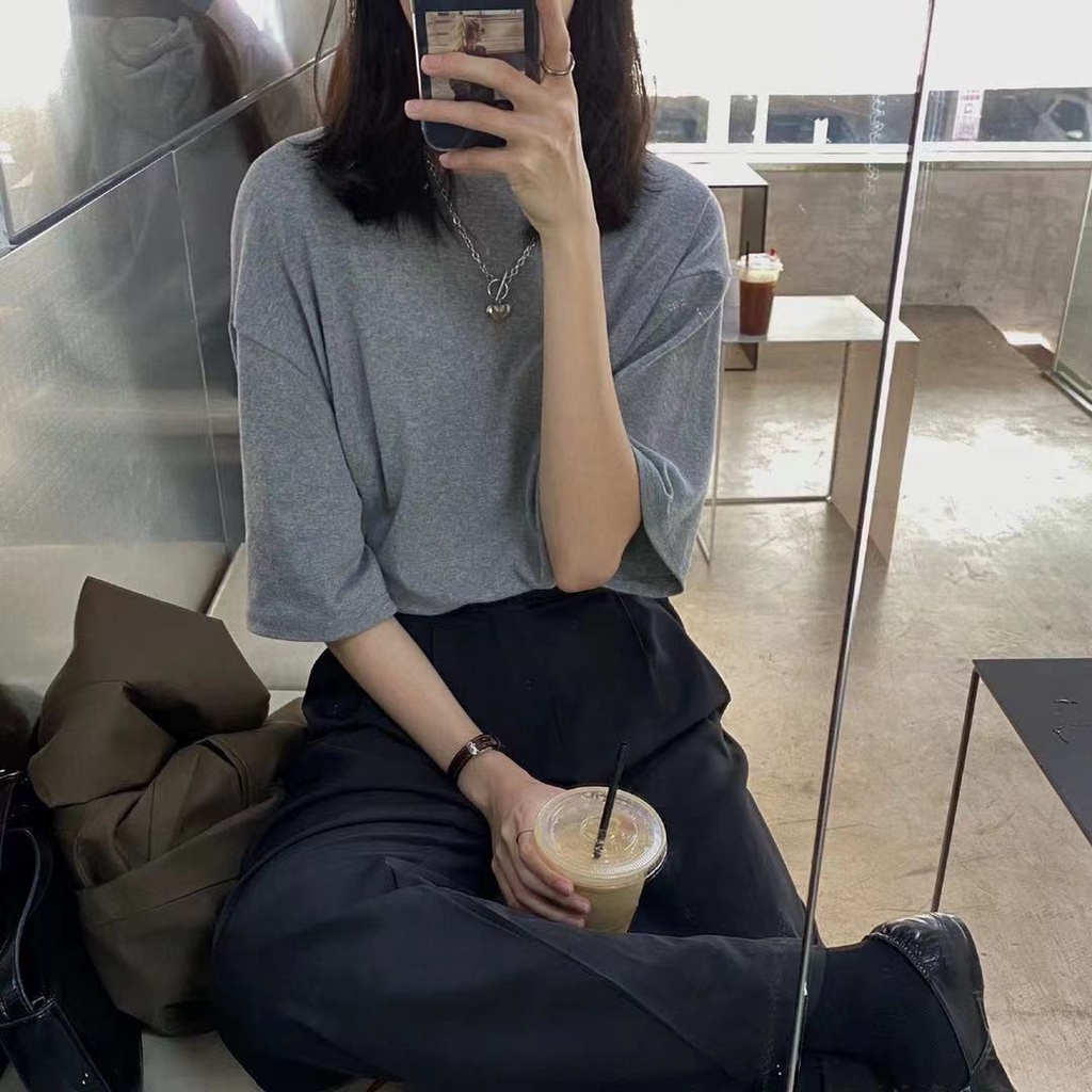 Dây Chuyền Ngắn Mặt Trái Tim Bằng Kim Loại Phong Cách Hàn Quốc Cổ Điển
