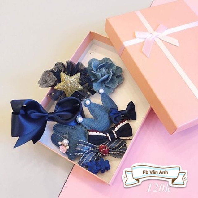 Set kẹp tóc cho bé gái