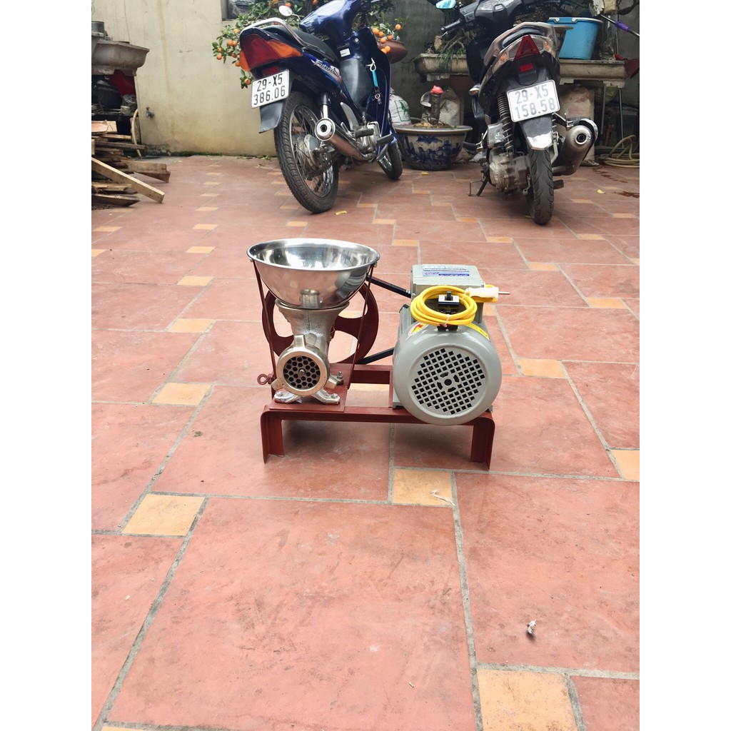 Bệ xay đùn thịt, làm cám cho gà, cho chim động cơ motor 1.1kw