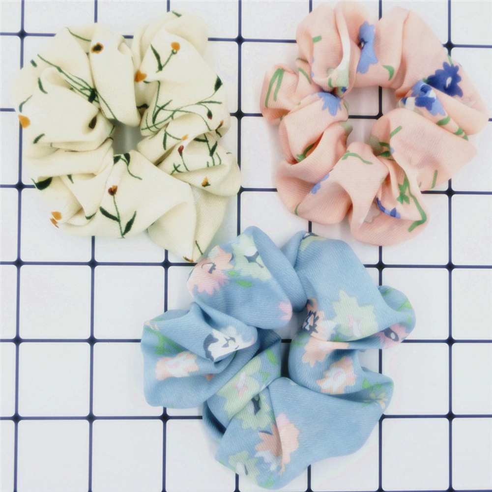 Dây Buộc Tóc Phối Hoa Thời Trang Cho Nữ