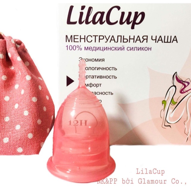 Cốc nguyệt san LilaCup- Nga (Tặng kèm hộp tiệt trùng + viên tiệt trùng)