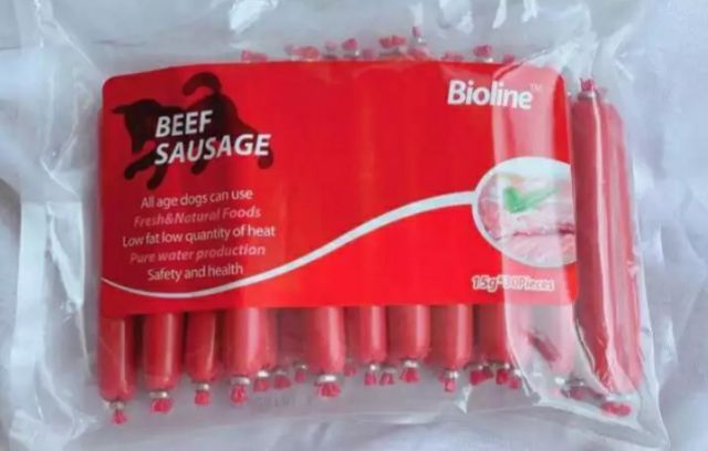 Set 10 Chiếc Xúc Xích Ăn Liền Bioline  Dành Cho Chó Mèo 3 Vị, Mix Vị Theo Yêu Cầu - Bánh Thưởng Cho Chó